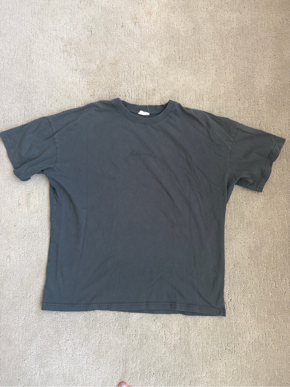 Adanola Women's oversized Crew Tee - Charcoal